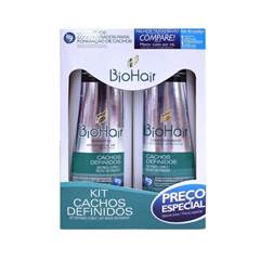 KIT SHAMPOO CONDICIONADOR BIOHAIR CACHOS DEF 6X2X350ML