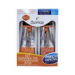 KIT SHAMPOO CONDICIONADOR BIOHAIR BOMBA VITA 6X2X350ML