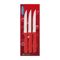 KIT FACAS MARTINAZZO VERMELHO 3PCS