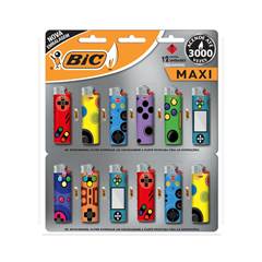 ISQUEIRO BIC MAXI GR DEORADO 12X1UN