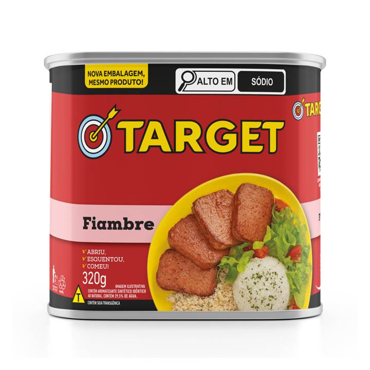 Consserva Target CONSERVA TARGET FIAMBRE ABRE FACIL 24X320GR | Distribuidora Timbiras