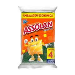 ESPONJA LAVA LOUCA ASSOLAN 10X4UN