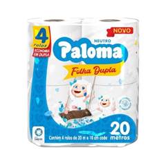 PAPEL HIG PALOMA NEUTRO FOLHA DUPLA 16X4UND