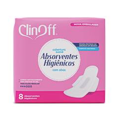 ABSORVENTE CLIN OFF COM ABAS 12X8UN