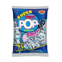 PIRULITO SUPER POP FRAMBOESA AZUL 25UN